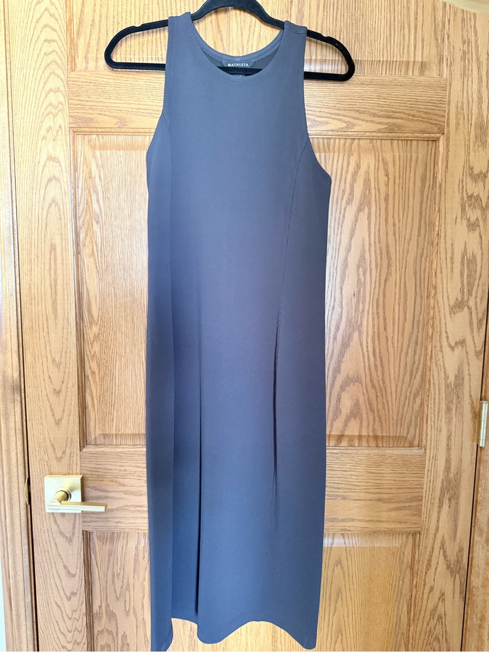 Athleta Sleeveless Maxi Dress in Charcoal